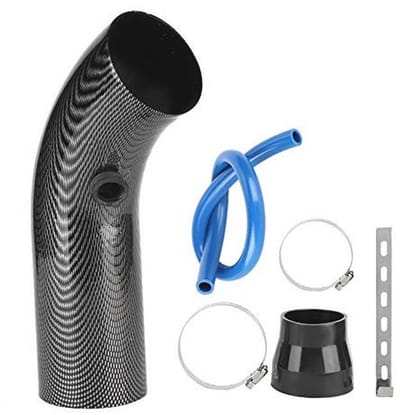 Universele Luchtaanzuigbuis 75 mm - Koude Inlaat met Carbon-Look