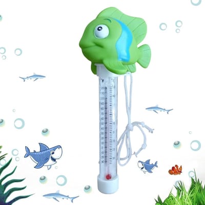 Zwembad Temperatuur Testapparaat - Water Thermometer Vis - Waterkwaliteit Monitoren - Schattige Visvorm - 21.8 Centimeter - Blauw