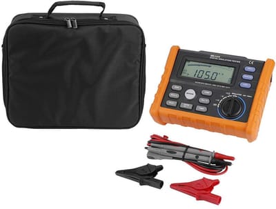 Digitale Isolatiemeter - Weerstandstester Multimeter - Elektrische Inspectie - Brede Meetbereiken - 0.01 MΩ-100 GΩ - Oranje