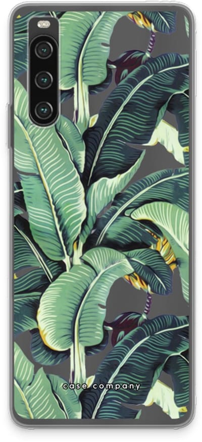 Case Company® - Hoesje geschikt voor Sony Xperia 10 IV hoesje - Bananenbladeren - Soft Cover Telefoonhoesje - Bescherming aan alle Kanten en Schermrand