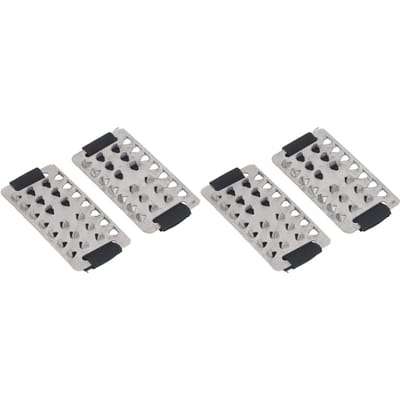 2 Paar Sneeuwklauw IJsgrijper 26 Punten Roestvrij Staal Klittenband Antislip Tractiegrippers gray