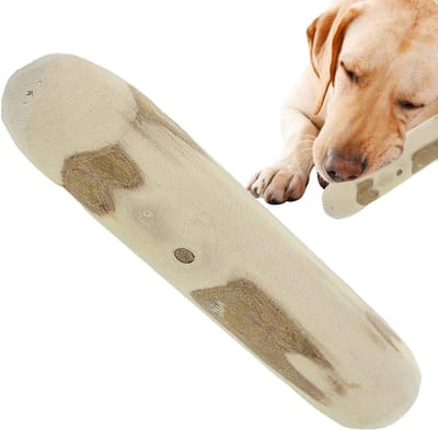 Houten Kauwspeelgoed - Kauwstaaf Hond - Tanden Reinigen - Natuurlijk Koffiehout - 10 cm - Houtkleur