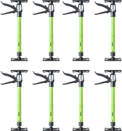 TRUTZHOLM Eénhandige steun 30–59 cm – montagesteun, uitschuifbaar – Compacte plafondsteun voor kastmontage, draagvermogen 30 kg - Set van 8