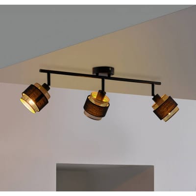 OSRAM LED Spot Hornet 3X2.8W 827 E14 Zwart, dimbaar, warm wit (2700 K), 3 verstelbare lampkoppen, E14-fittingen, OSRAM LED-lampen inbegrepen