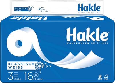 Zacht 3-laags Toiletpapier Wit - 16 Rollen