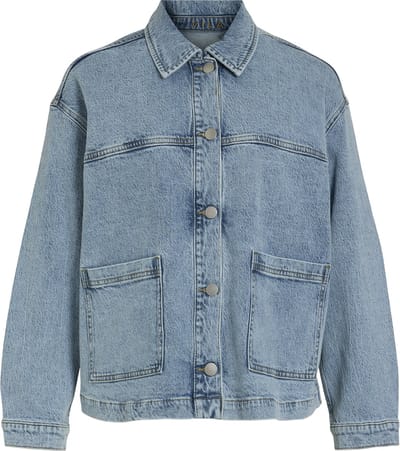 Vila Jas Vijaf L/s Denim Jacket - Noos 14108447 Light Blue Denim Dames Maat - 38