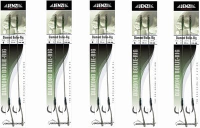 10x Kant-en-klare Boilie Rigs Diamond Classic - Haakmaat 6 Inclusief Boilie Stoppers