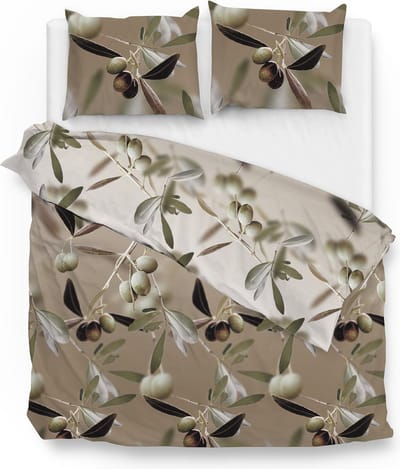 Zohome Mylie Dekbedovertrek - Tweepersoons - Katoensatijn - 200x200-220cm - Natural