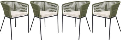sweeek - Tuinstoelen, santos, set van 4