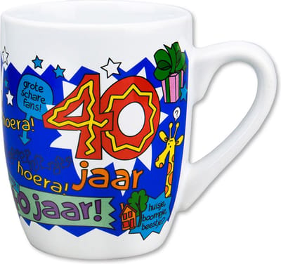 Cartoonmok - 40 jaar man