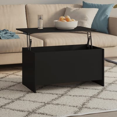 vidaXL - Salontafel - 102x55,5x52,5 - cm - bewerkt - hout - zwart