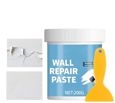 Muurreparatiepasta Kit - Gipsplaat Herstel - Scheuren Vullen - Waterdichte Formule - 200g Inhoud - Wit