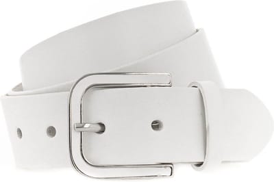 Vanzetti Leren Riem 35mm Leather Belt W75 White Wit