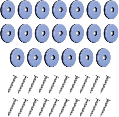 Dailygoods- Meubelglijders 20 stuks - Teflon Glijders met Schroef - Ronde Voeten - Bescherming tegen Krassen - Duurzaam en Weerbestendig - Eenvoudige Installatie - Vloerbeschermers