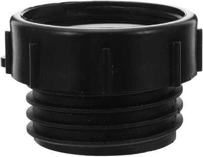 Dailygoods tankdeksel - Adapter voor schroefdraad - Zwart - Kunststof - 60 mm fijne en grove schroefdraad - Geschikt voor drinkwater - 6 x 6 x 4 cm