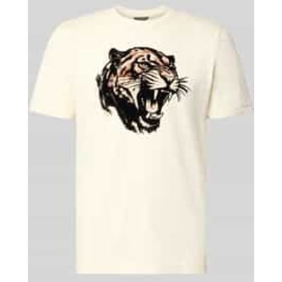 regular fit T-shirt met motiefprint
