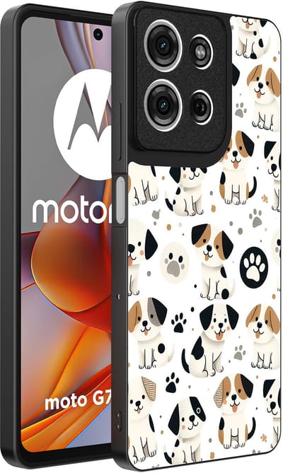 Smartphonica Telefoonhoesje Geschikt voor Motorola Moto G75 met honden opdruk - TPU backcover case dog design geschikt voor Motorola Moto G75