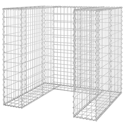 vidaXL - Schanskorf - voor - container - 110x100x110 - cm - gegalvaniseerd - staal
