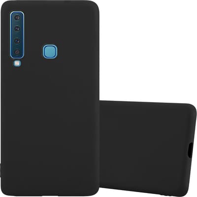 Cadorabo Hoesje geschikt voor Samsung Galaxy A9 2018 in CANDY ZWART - Beschermhoes gemaakt van flexibel TPU silicone Case Cover