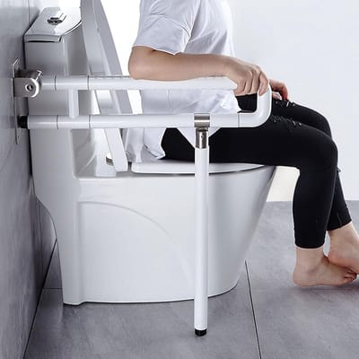 Wandsteungreep, toilet, badkamer, douche, opklapbare handgreep, leuning, veiligheidszitsteun, roestvrij staal, antislip, valgrepen, steunhulp, wandmontage voor gehandicapten, 2024