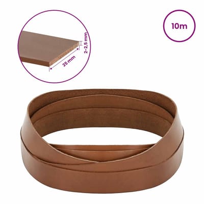 vidaXL - Leren - riem - 1 - Bruin - 1000 - x - 2,5 - cm - Leer