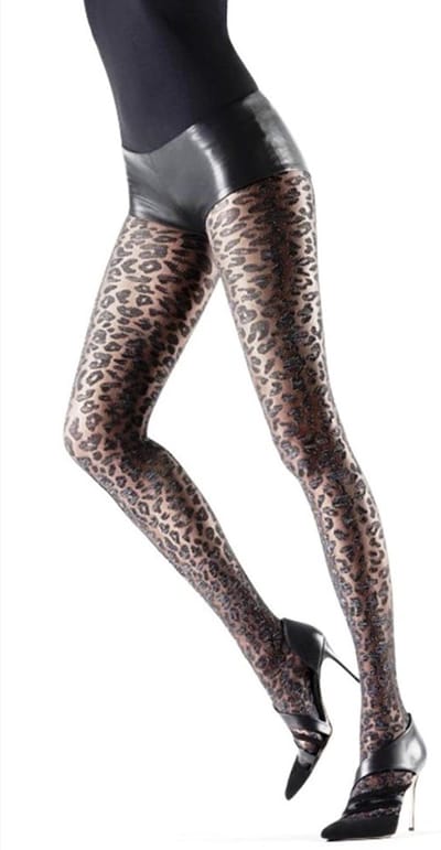 Oroblu panty Dalida animalier 20 den zwart - maat M
