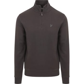 Lyle & Scott Half Zip Pullover Tonal Antraciet - Maat XXL - Heren - Quarter zip