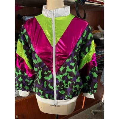 Jaren 90 Disco Trainingspak 2 Delen Joggingkleding Retro Stijl Carnaval Themafeestpak Live Cosplay Jas en Broek cosplay kostuums S