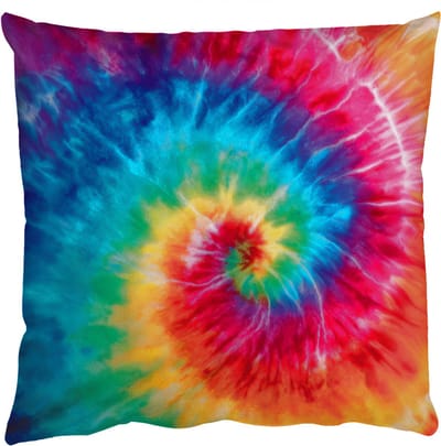 Sierkussens - Kussentjes Woonkamer - 50x50 cm - Regenboog - Tie dye - Kleurrijk - Blauw