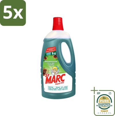 5 x St. Marc - Multireiniger - Dennenfris - Biologisch Afbreekbaar - 1L - Grootverpakking - Multireiniger - Dennen - Biologisch Afbreekbaar - Reinigingsmiddel - Hygiëne