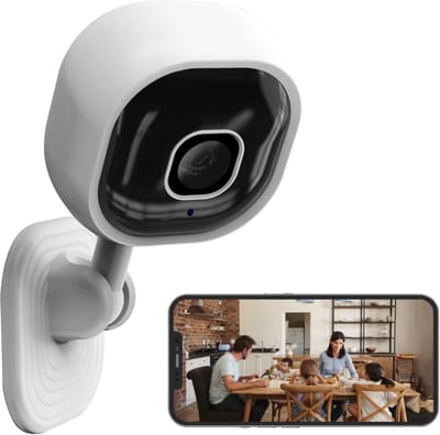 1080P Wifi Beveiligingscamera - Babyfoon met Camera - IP Camera Binnen - Tweeweg Audio - Bewegingsdetectie - Nachtzicht - App Bediening - Wit