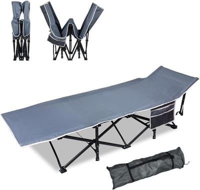 Inklapbaar veldbed voor volwassenen - Draagbaar campingbed met hoge capaciteit