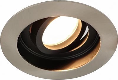 QAZQA rondoo - Moderne Inbouwspot - 1 lichts - Ø 104 mm - Staal - Woonkamer | Slaapkamer | Keuken