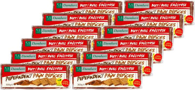 Damhert | Fructose | Peperkoek | 12 stuks | 12 x 300 gram