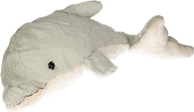 Pluche mega dolfijn knuffel lichtgroen 78 cm