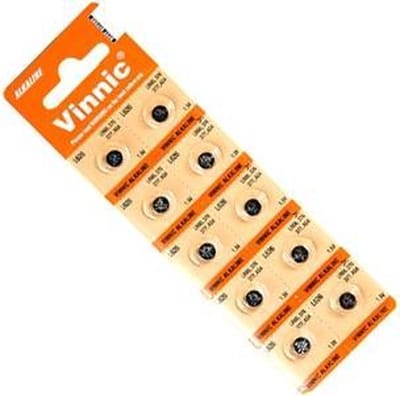 10x Alkaline knoopcellen Vinnic G3 / AG3 / L736 / 192