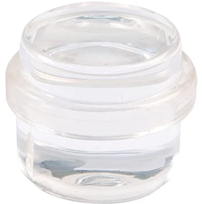 Decoratieve Vloerstopper Rond Transparant met Antislip voor Doorgangsdeuren