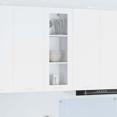 vidaXL - Hangkast - Wit - 40 - x - 31 - x - 100 - cm - Bewerkt - hout