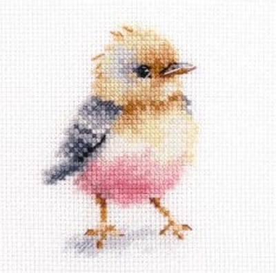Borduurpakket Kleine Vogels: Chick (Small Brids: Chick) - Alisa