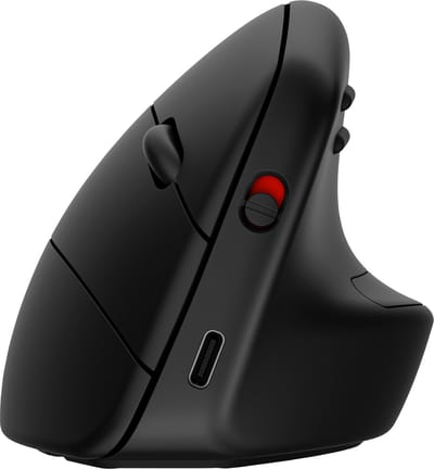 HP 925 Ergonomic Vertical Mouse - Vertical mouse - 6 knoppen - Zwart