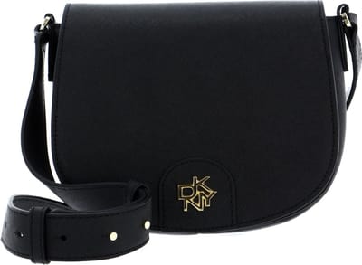 DKNY Schoudertas Carol Saddle Bag Blk / Gold Zwart