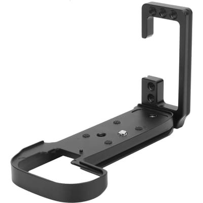 Plaque Verticale Type L à Dégagement Rapide en Alliage d'Aluminium pour Appareil Photo Canon R5 Accessoire de PhotographieRouge noir