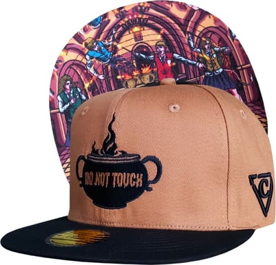 Capiche® Snapback – Tover Les – Bruin & Zwart – Pet Heren – Baseball Pet – Tovenaars Pet – Wizard Class – Wizard Pet – Harry Potter Geïnspireerd