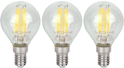 LED line LITE LED Filament Kogellamp G45 E14 - 4W (vervangt 40W) - 480lm - Ø45mm - 230V - Energiezuinig - 3 stuks