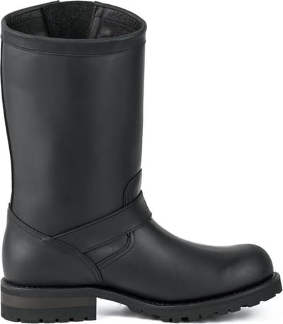 Mayura Boots 18 Zwart/ Biker Dames Heren Motorlaarzen Ronde Neus Anti Slip Zool Echt leer Maat EU 37