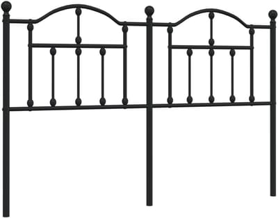 Hoofdbord Metaal Zwart 140 cm Breed