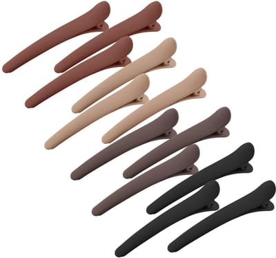 Haarklem-haarclip-haarspeldjes meisje-mat, kreukvrij - Duckbill haarspeldjes, haarspeldjes en stylingaccessoires - voor vrouwen en meisjes-12 stuks haarspeldjes