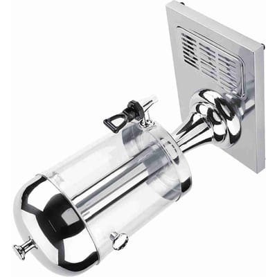 Roestvrijstalen sapmachine, warm- en koudwatermachine voor restaurants, hotels en bars. (Zilver) white