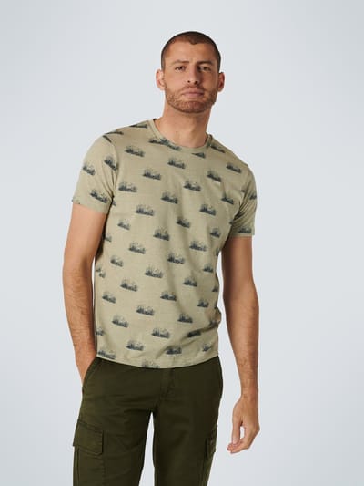 No Excess Mannen Ronde Hals T-Shirt Licht Groen