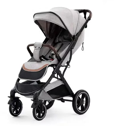 LUMÉ STORE Luxe Kinderwagen - Buggy - Wandelwagen - Reisbuggy - Lichtgewicht - Verstelbaar - Kwalitatief - 0-4 Jaar - Grijs